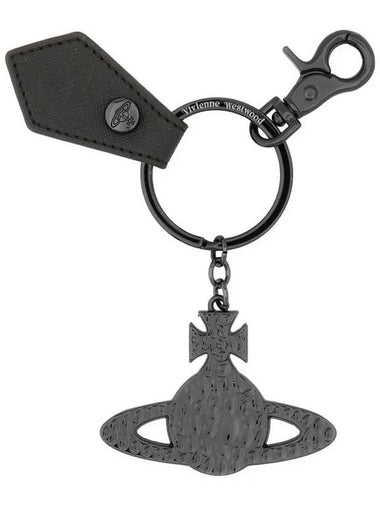 Hammered Saffiano Keyring 8203011RU OM0014 N401 - VIVIENNE WESTWOOD - BALAAN 1