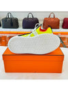 Dual Men s Sneakers White Neon Yellow - HERMES - BALAAN 5