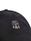 Embroidered Logo Curved Peak Ball Cap Navy - BRUNELLO CUCINELLI - BALAAN 5