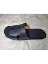 Izmir Leather Slippers Marine Brown - HERMES - BALAAN 3