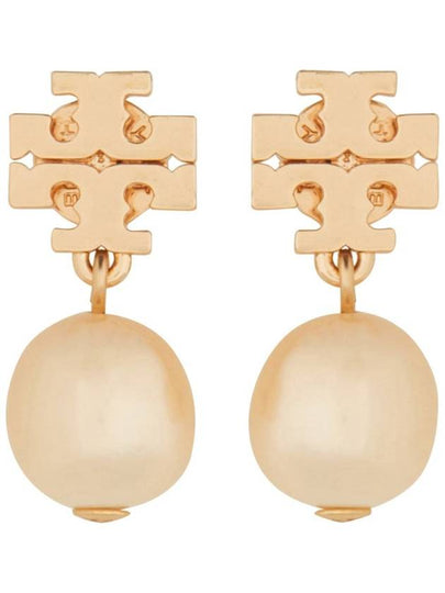 Kira Pearl Drop Earrings Champange Rose Gold - TORY BURCH - BALAAN 2