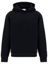 Label Hoodie Black - ACNE STUDIOS - BALAAN 1