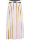 Manhattan Striped Knit Skirt White - J.LINDEBERG - BALAAN 2