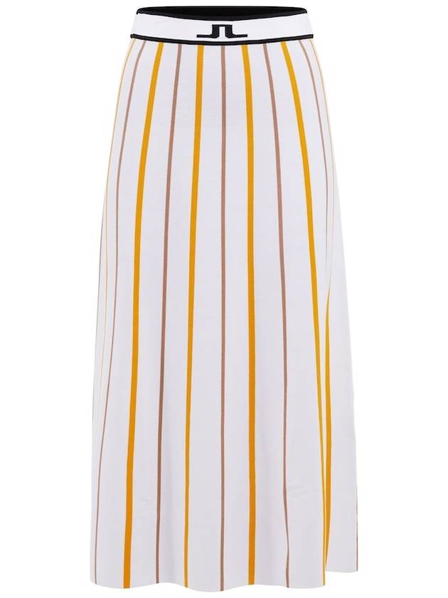 Manhattan Striped Knit Skirt White - J.LINDEBERG - BALAAN 2