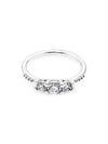 Clear 3 Stone Ring Silver - PANDORA - BALAAN 2