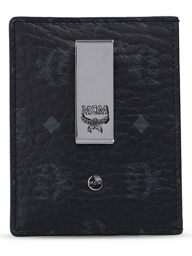 MCM Card Holder With Clip, Men's, Black - MCM - BALAAN 1