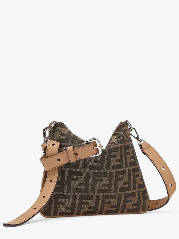 After FF Jacquard Cross Bag Brown - FENDI - BALAAN 3