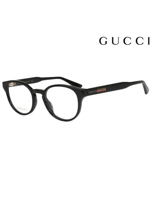 Round Acetate Eyeglasses Black - GUCCI - BALAAN.