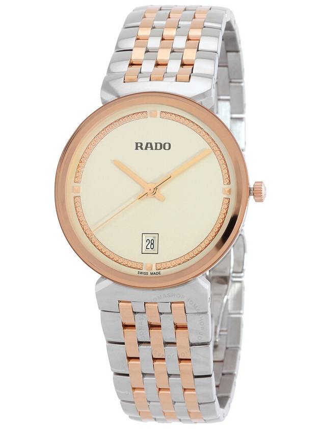 Rado Florence Quartz Champagne Dial Unisex Watch R48912403 - RADO - BALAAN 1