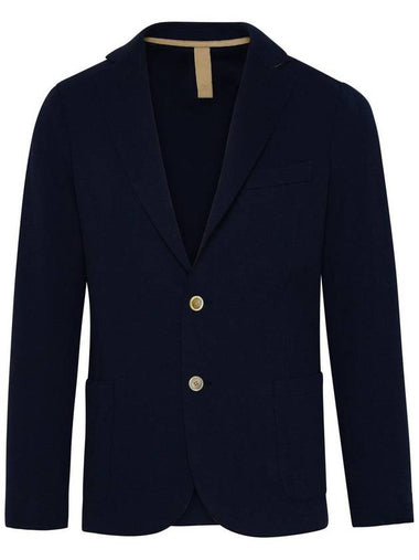 Eleventy Navy Cotton Blend Blazer Jacket - ELEVENTY MILANO - BALAAN 1