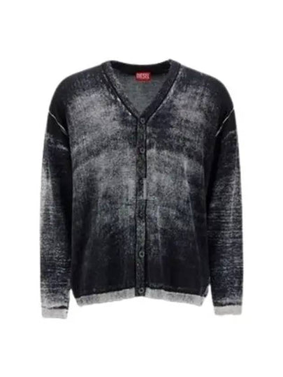 K-Larence B Reverse Print Cardigan Black - DIESEL - BALAAN 2