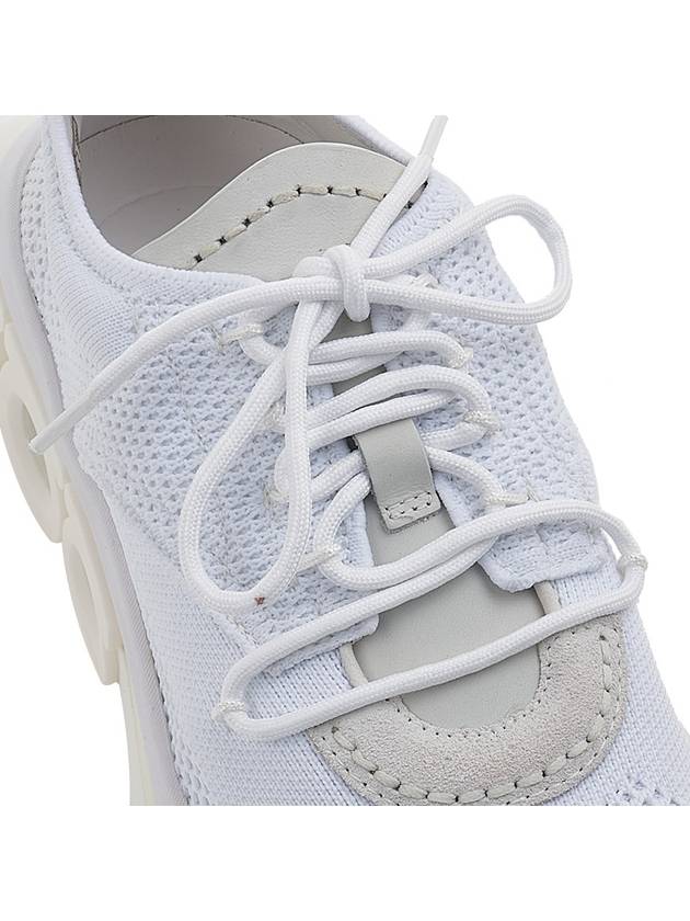 Ferragamo Women s Gancini Sneakers NIMA KNIT BIANCO BCW 0760870 - SALVATORE FERRAGAMO - BALAAN 8