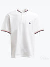 Embroidered Logo Short Sleeve Polo Shirt White - NEEDLES - BALAAN 2