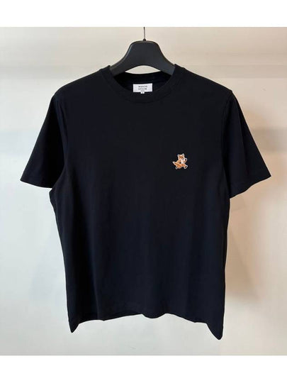 Speedy Fox Patch Comfort Short Sleeve T-Shirt Black - MAISON KITSUNE - BALAAN 2