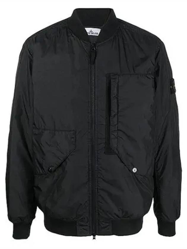 Garment Dyed Crinkle Reps Jacket Black - STONE ISLAND - BALAAN 2