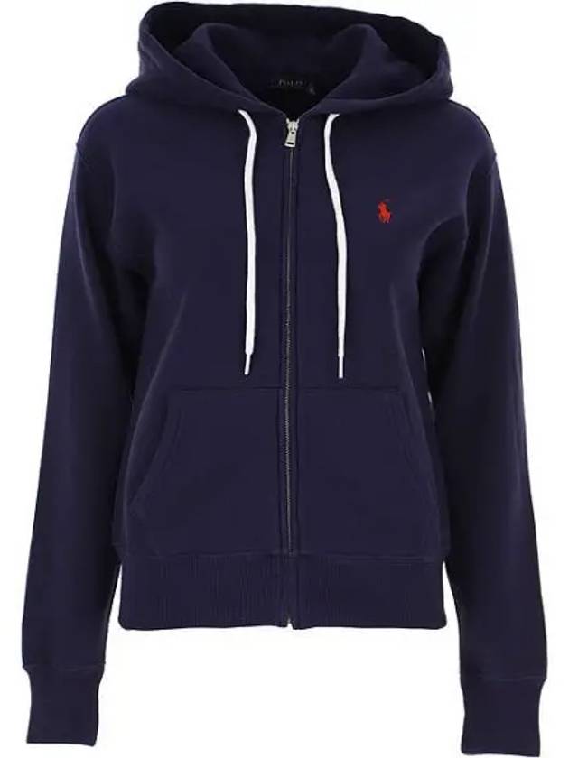 Embroidered Logo Zip Up Hoodie Navy - POLO RALPH LAUREN - BALAAN 2