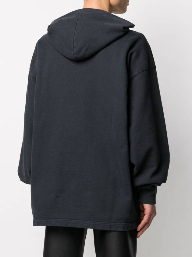 Franklin Stamp Logo Print Hoodie Black - ACNE STUDIOS - BALAAN 7