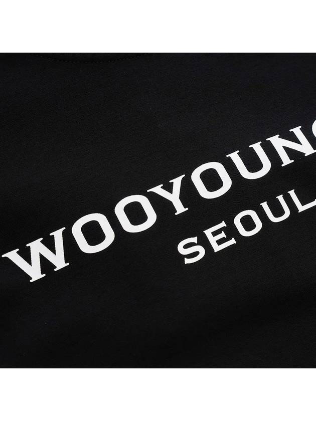 Front Seoul Logo Short Sleeve T-Shirt Black - WOOYOUNGMI - BALAAN 4