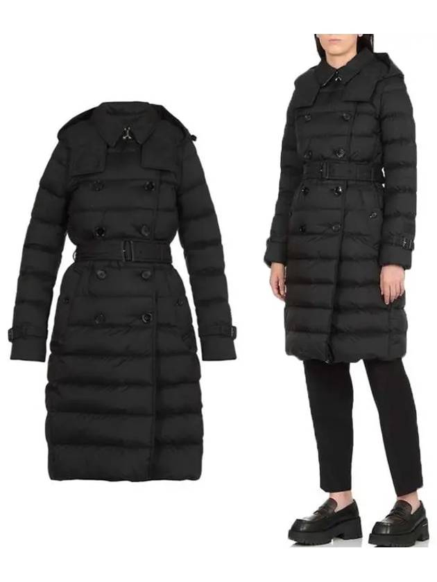 Arniston Long Down Padded Jacket Black - BURBERRY - BALAAN 2