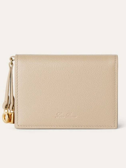 Extra Strap Calfskin Card Wallet Light Mastic - LORO PIANA - BALAAN 2