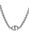 CD Navy Necklace Silver - DIOR - BALAAN 5