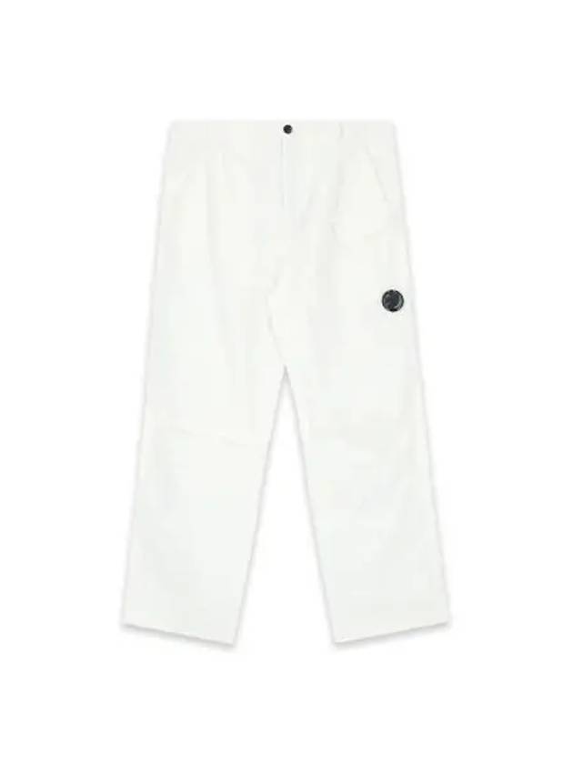 C P COMPANY CP Flat Nylon Regular Utility Pants Gauze White - CP COMPANY - BALAAN 1