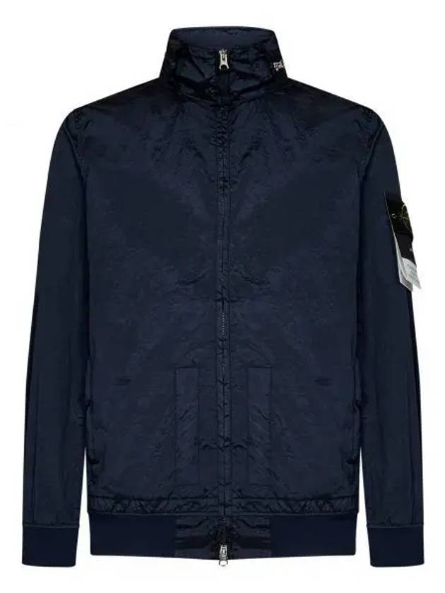 Men's Logo Patch Nylon Metal Zip-up Jacket Navy - STONE ISLAND - BALAAN 2