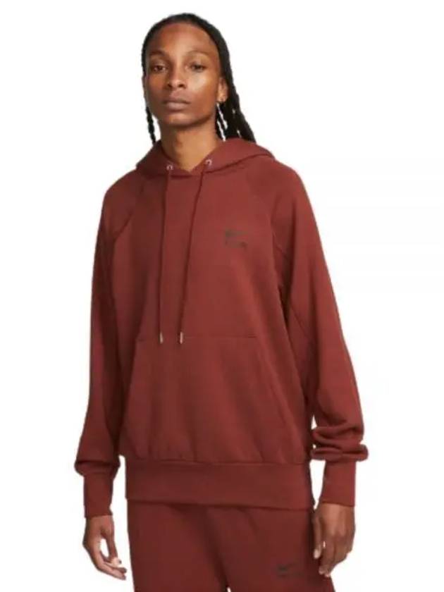 Air French Terry Pullover Hoodie Brown - NIKE - BALAAN 2