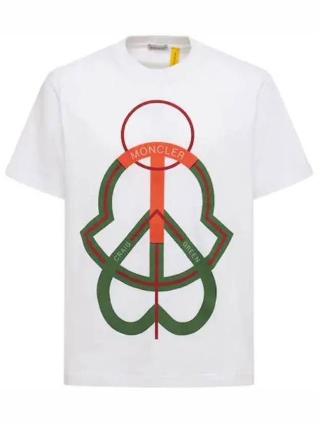 Genius Craig Green Print Cotton T Shirt 8C00002 M1739 034 - MONCLER - BALAAN 1