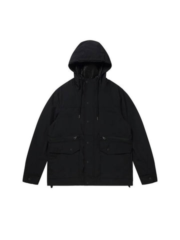 Men's Anorak Hooded Windbreaker Black SW23AWJP01BK - SOLEW - BALAAN 1