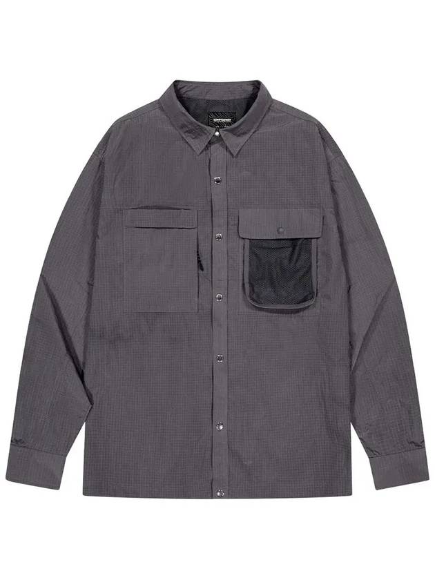 Core Double Pocket Long Sleeved Shirt Dark Grey - OFFGRID - BALAAN 5