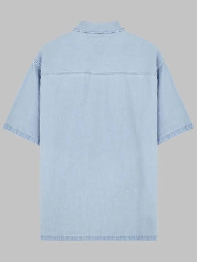 Big pocket short sleeve workshirt GEE245 104 light blue - GEECOON - BALAAN 2