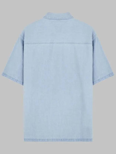 Big pocket short sleeve workshirt GEE245 104 light blue - GEECOON - BALAAN 2