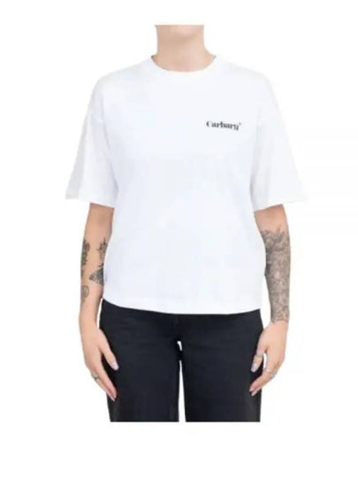 Fold Leo Short Sleeve T-Shirt White - CARHARTT WIP - BALAAN 2