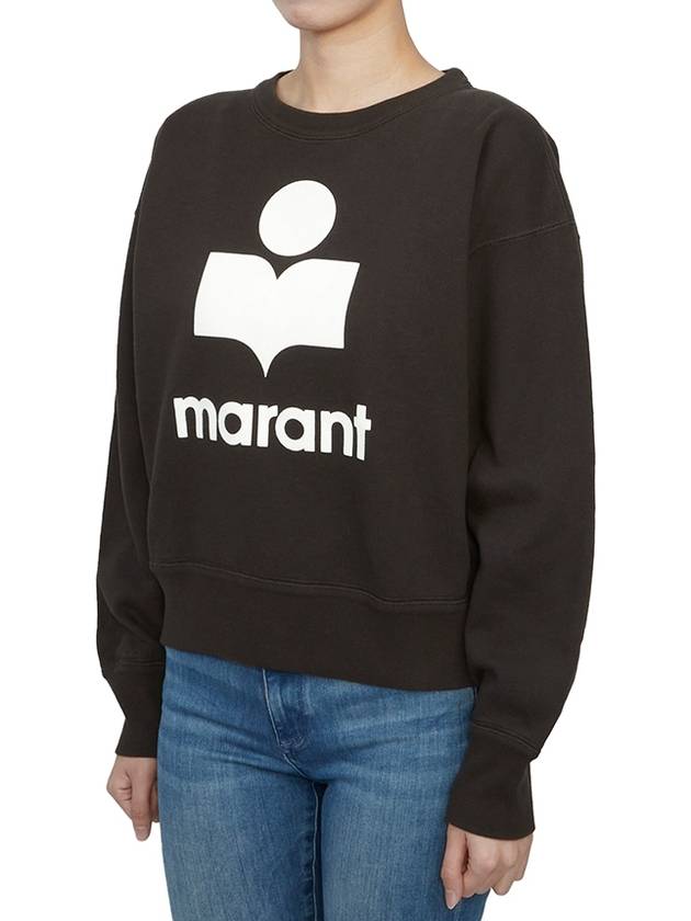 Mobyli Logo Sweatshirt Black - ISABEL MARANT ETOILE - BALAAN 3