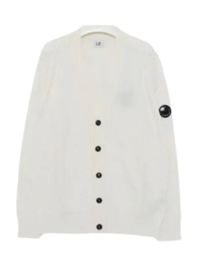 Lens Cotton Cardigan White - CP COMPANY - BALAAN 2