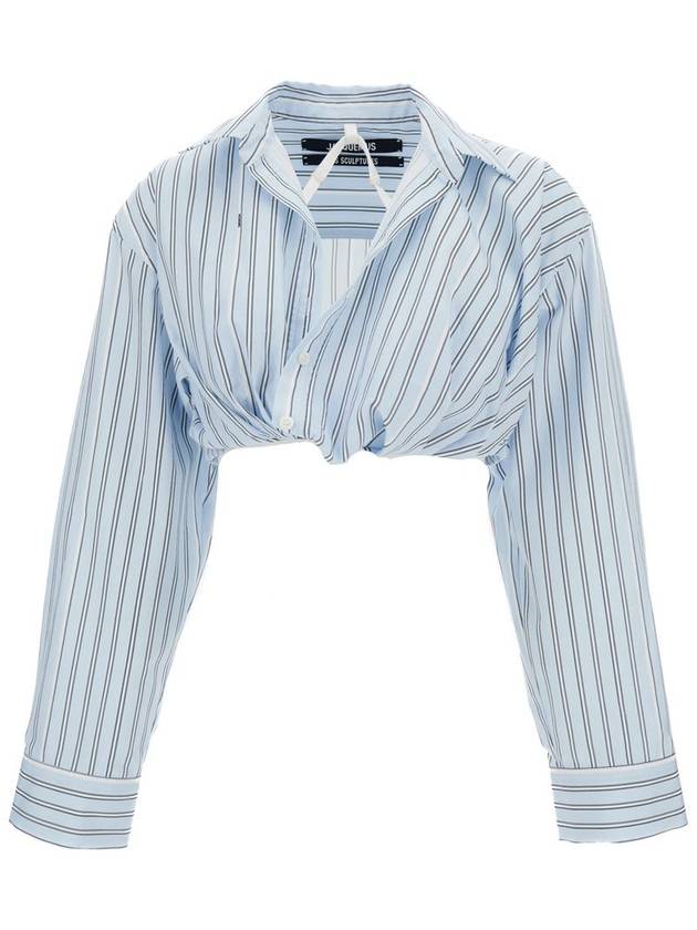 Shirt 233SH04211403FE PRINT BLUE STRIPE BLUE - JACQUEMUS - BALAAN 2