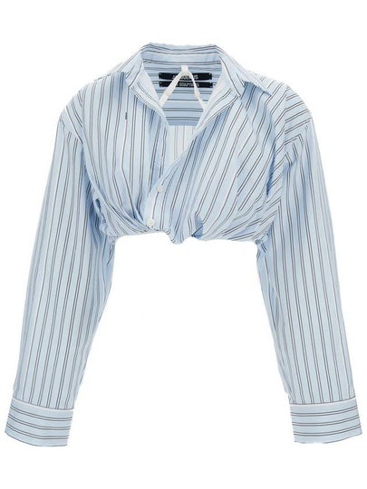 Shirt 233SH04211403FE PRINT BLUE STRIPE BLUE - JACQUEMUS - BALAAN 2