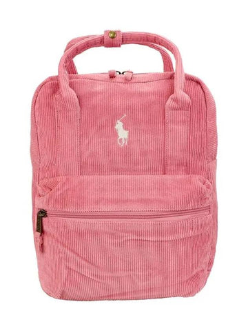 Kids Pony Embroidery Backpack Pink 9AR100 AGF - POLO RALPH LAUREN - BALAAN 1