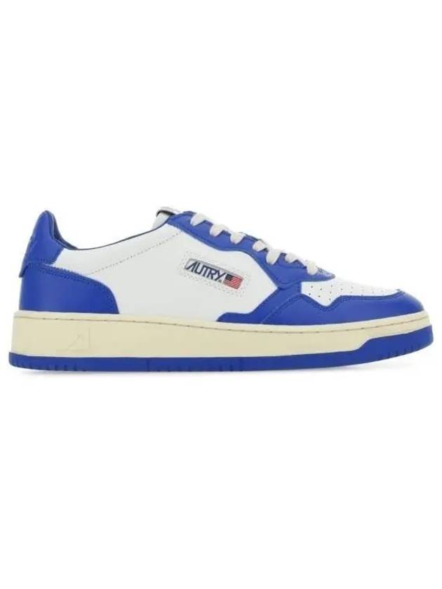 Men's Medalist Low Leather Sneakers Blue - AUTRY - BALAAN 2