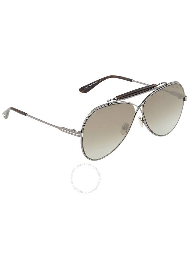 Tom Ford Holden Brown Gradient Pilot Unisex Sunglasses FT0818 08G 60 - TOM FORD - BALAAN 3