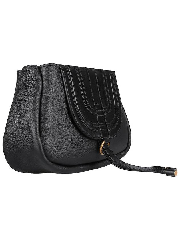 Calfskin Clutch Shoulder Bag Black - CHLOE - BALAAN 5