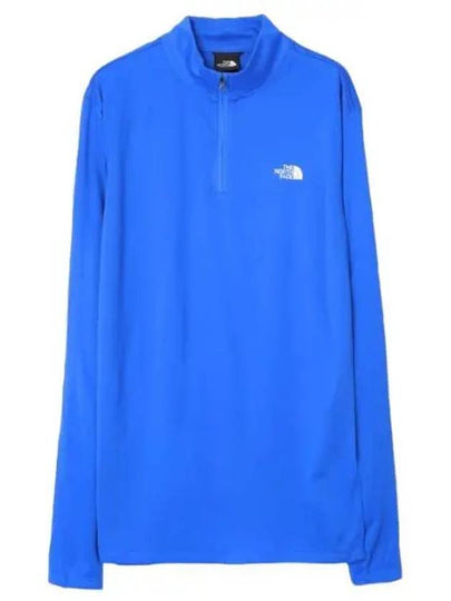 Men's Elevation Half Zip-Up Long Sleeve T-Shirt Blue - THE NORTH FACE - BALAAN 2