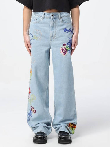 Jeans Kenzo in denim con ricami - KENZO - BALAAN 1