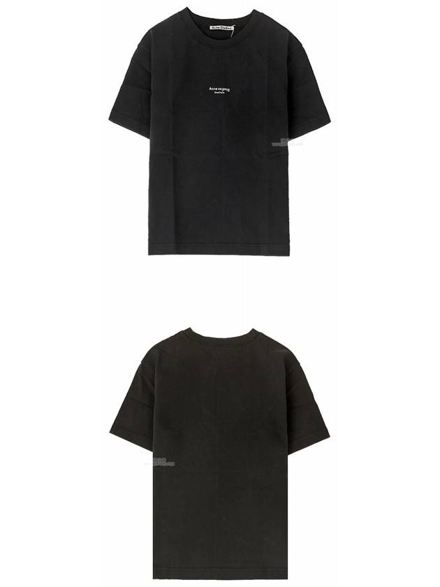 Logo Crew Neck Short Sleeve T-Shirt Black - ACNE STUDIOS - BALAAN 5