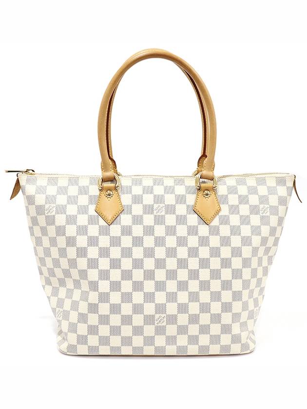 N51185 Damier Azur Canvas Saleya MM Shoulder Bag - LOUIS VUITTON - BALAAN 1