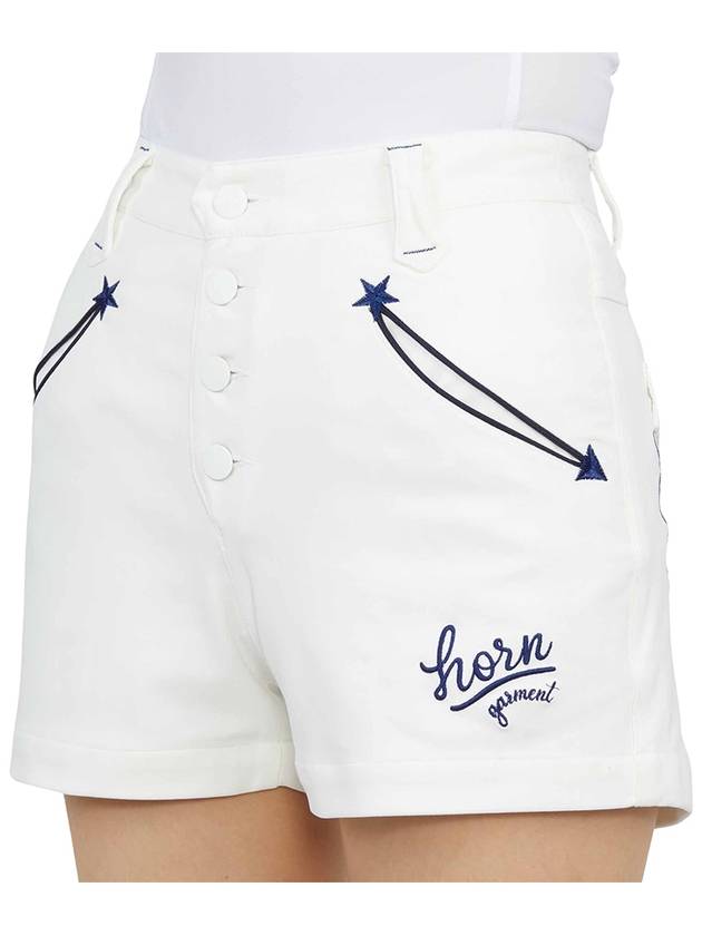 Women's Rocker Shorts White - HORN GARMENT - BALAAN 9