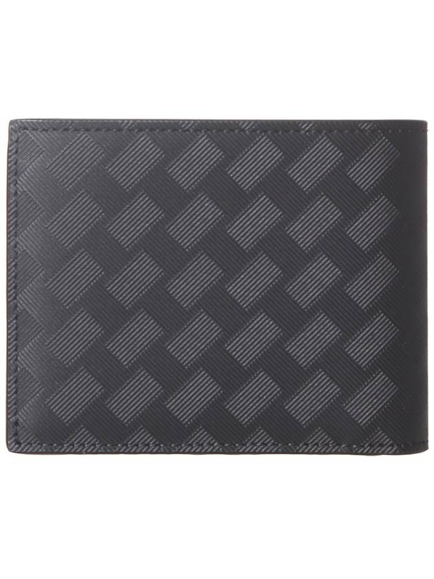 Meisterstuck 6cc Jacquard Pattern Leather Half Wallet Black - MONTBLANC - BALAAN 5