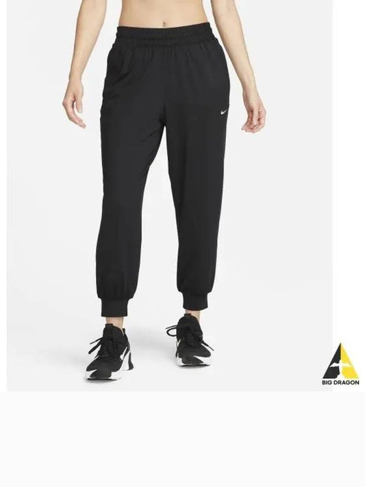 Dri Fit Mid Rise 7/8 Knit Jogger Track Pants Black - NIKE - BALAAN 2