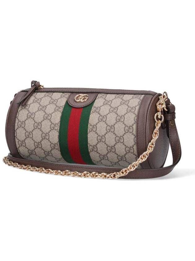 Ophidia Small Shoulder Bag Beige Ebony - GUCCI - BALAAN 3